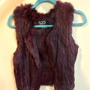 Luxe rabbit fur 525 America vest size S